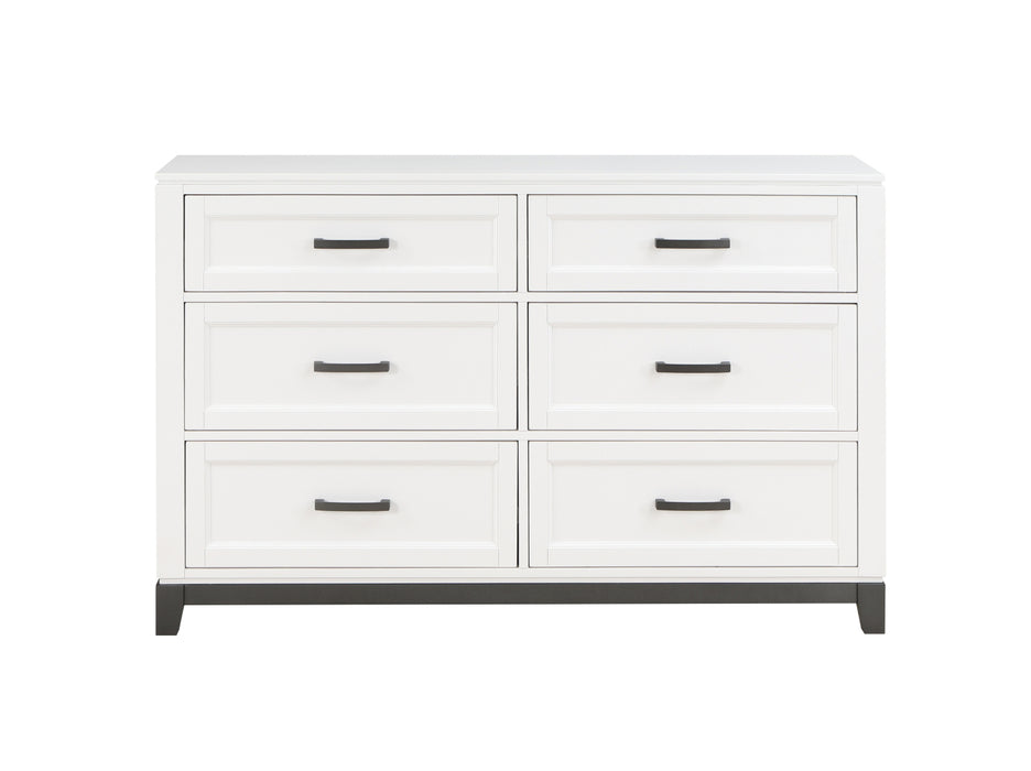 Homelegance - Garretson Dresser in White - 1450WH-5 - GreatFurnitureDeal