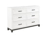 Homelegance - Garretson 5 Piece California King Bedroom Set in White - 1450WHK-1CK*9 - GreatFurnitureDeal