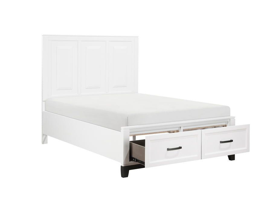 Homelegance - Garretson 5 Piece Full Bedroom Set in White - 1450WHF-1-5SET - GreatFurnitureDeal