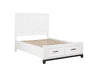 Homelegance - Garretson 5 Piece Full Bedroom Set in White - 1450WHF-1-5SET - GreatFurnitureDeal