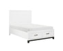 Homelegance - Garretson 4 Piece Queen Bedroom Set in White - 1450WH-1*4 - GreatFurnitureDeal