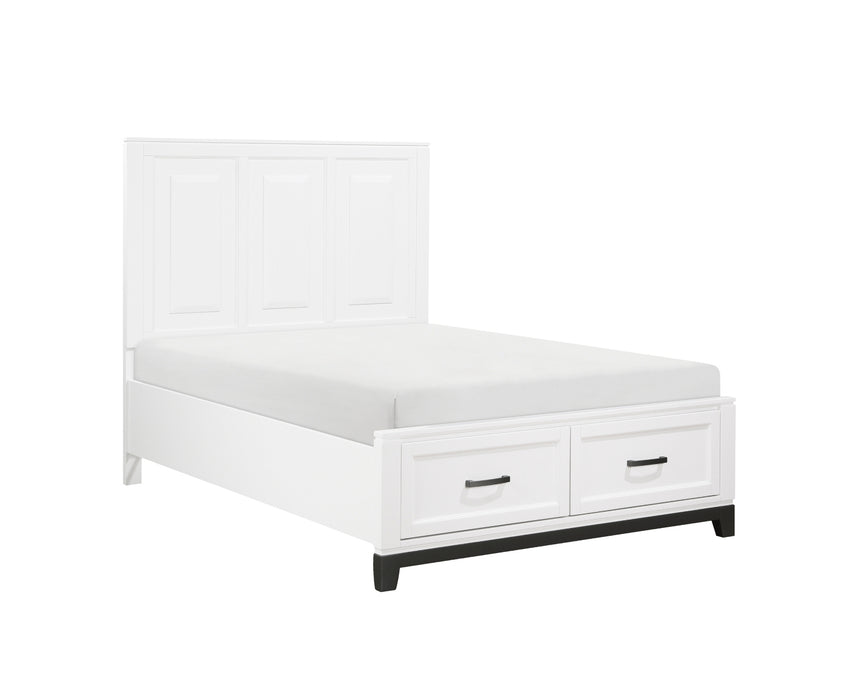 Homelegance - Garretson 5 Piece Full Bedroom Set in White - 1450WHF-1*9 - GreatFurnitureDeal