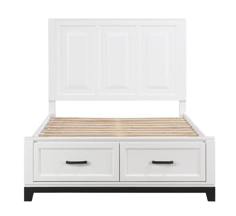 Homelegance - Garretson 5 Piece Full Bedroom Set in White - 1450WHF-1*9 - GreatFurnitureDeal