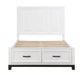 Homelegance - Garretson 5 Piece Full Bedroom Set in White - 1450WHF-1-5SET - GreatFurnitureDeal