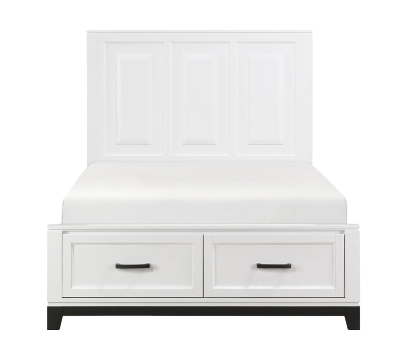 Homelegance - Garretson 3 Piece Full Bedroom Set in White - 1450WHF-1-3SET - GreatFurnitureDeal