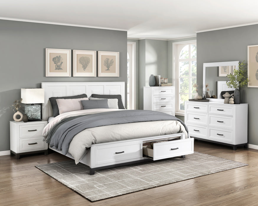 Homelegance - Garretson Dresser in White - 1450WH-5 - GreatFurnitureDeal