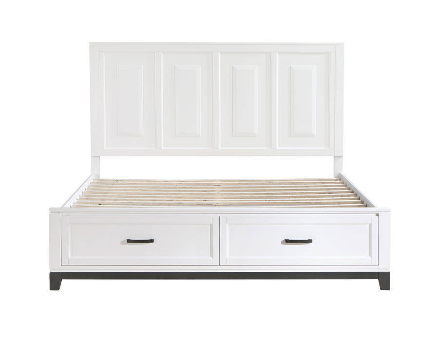 Homelegance - Garretson 3 Piece King Bedroom Set in White - 1450WHK-1EK-3SET - GreatFurnitureDeal