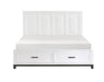 Homelegance - Garretson 3 Piece King Bedroom Set in White - 1450WHK-1EK-3SET - GreatFurnitureDeal