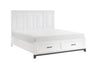 Homelegance - Garretson 3 Piece King Bedroom Set in White - 1450WHK-1EK-3SET - GreatFurnitureDeal