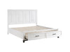 Homelegance - Garretson 5 Piece King Bedroom Set in White - 1450WHK-1EK-5SET - GreatFurnitureDeal