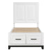 Homelegance - Garretson 5 Piece Twin Bedroom Set in White - 1450WHT-1*9 - GreatFurnitureDeal