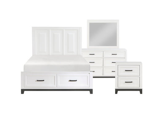 Homelegance - Garretson 5 Piece Full Bedroom Set in White - 1450WHF-1*9 - GreatFurnitureDeal