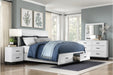 Homelegance - Garretson 5 Piece Full Bedroom Set in White - 1450WHF-1-5SET - GreatFurnitureDeal