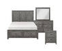 Homelegance - Garretson Queen Platform Bed with Footboard Storage in Gray - 1450-1* - GreatFurnitureDeal