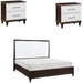 Homelegance - Niles 3 Piece King Bedroom Set in White and Cherry - 1451K-1EK-3SET - GreatFurnitureDeal