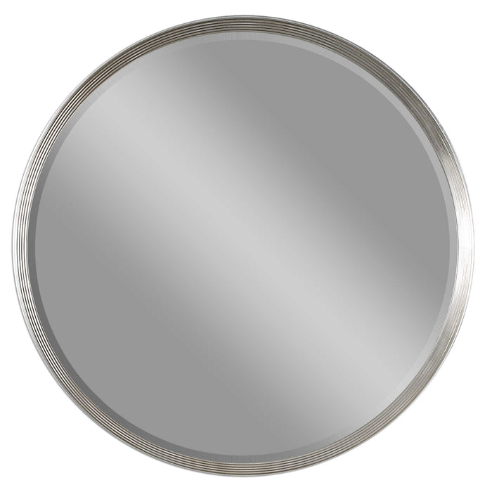 Uttermost - Serenza Round Silver Mirror -14547 - GreatFurnitureDeal