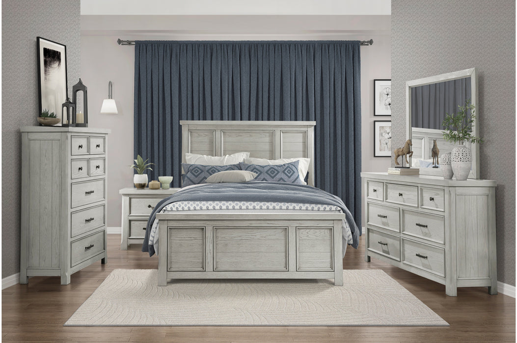 Homelegance - Providence 6 Piece Queen Bedroom Set in Light Gray - 1458-1-6SET - GreatFurnitureDeal