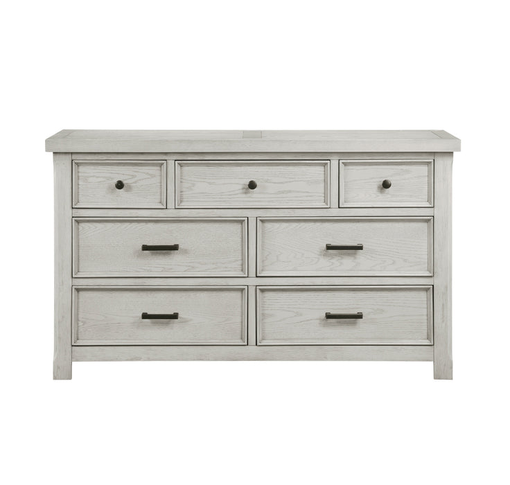 Homelegance - Providence 6 Piece Queen Bedroom Set in Light Gray - 1458-1-6SET - GreatFurnitureDeal