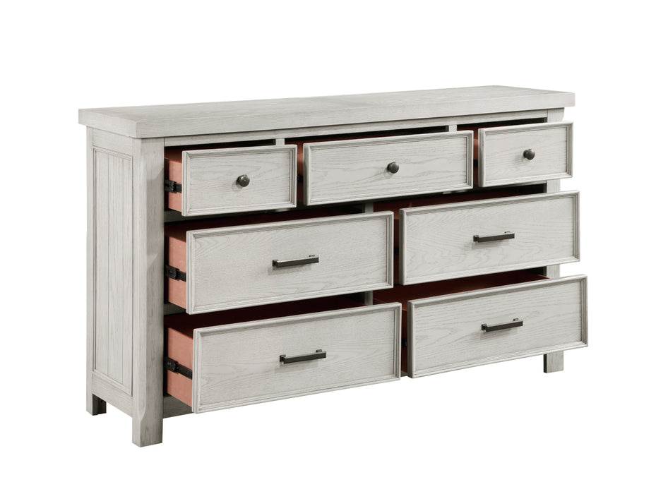 Homelegance - Providence 5 Piece Queen Bedroom Set in Light Gray - 1458-1*9 - GreatFurnitureDeal