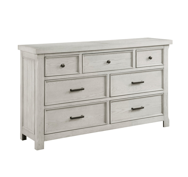 Homelegance - Providence 6 Piece Queen Bedroom Set in Light Gray - 1458-1-6SET - GreatFurnitureDeal