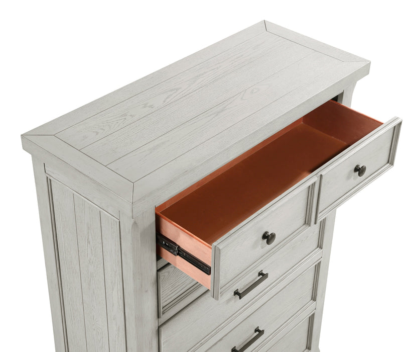 Homelegance - Providence 6 Piece Queen Bedroom Set in Light Gray - 1458-1-6SET - GreatFurnitureDeal