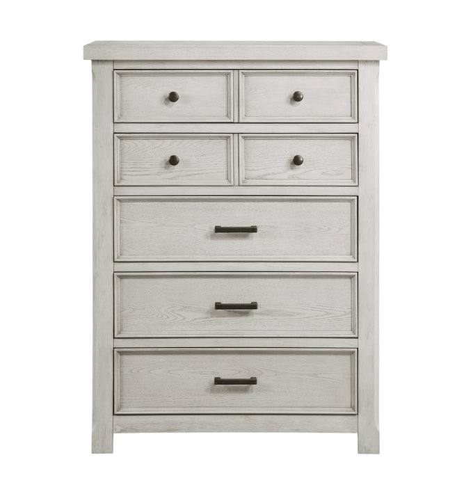 Homelegance - Providence 6 Piece Queen Bedroom Set in Light Gray - 1458-1-6SET - GreatFurnitureDeal