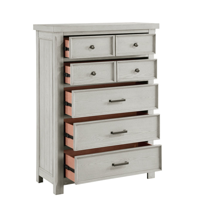 Homelegance - Providence 6 Piece Queen Bedroom Set in Light Gray - 1458-1-6SET - GreatFurnitureDeal