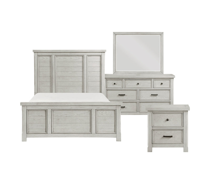 Homelegance - Providence 6 Piece Queen Bedroom Set in Light Gray - 1458-1-6SET - GreatFurnitureDeal