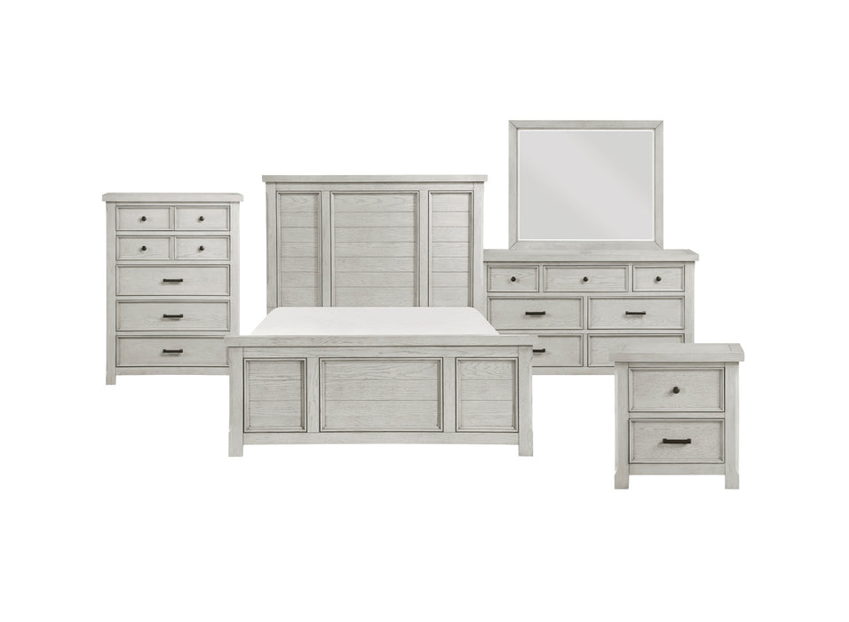 Homelegance - Providence 5 Piece King Bedroom Set in Light Gray - 1458K-1EK*9 - GreatFurnitureDeal