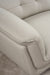 American Eagle Furniture - EK-L083 Light Gray Italian Leather Sectional Right Sitting - EK-L083R-LG - GreatFurnitureDeal