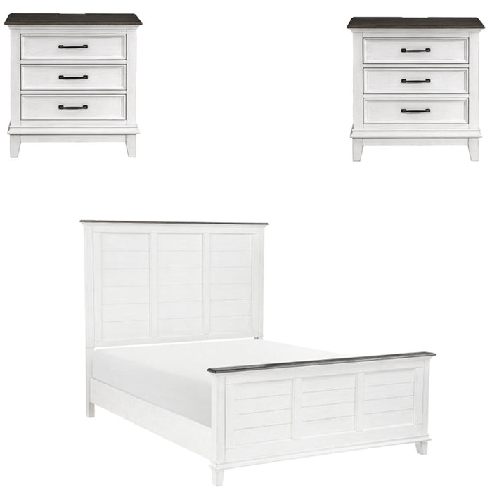 Homelegance - Chesterton 3 Piece California King Bedroom Set in Antique White - 1463K-1CK-3SET - GreatFurnitureDeal