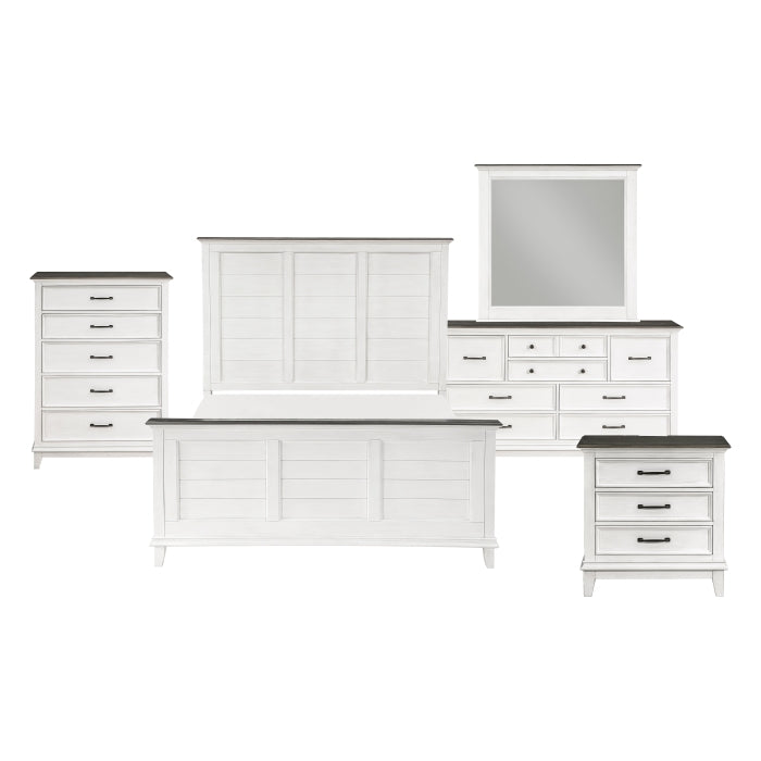 Homelegance - Chesterton 5 Piece Queen Bedroom Set in Antique White - 1463-1*9 - GreatFurnitureDeal