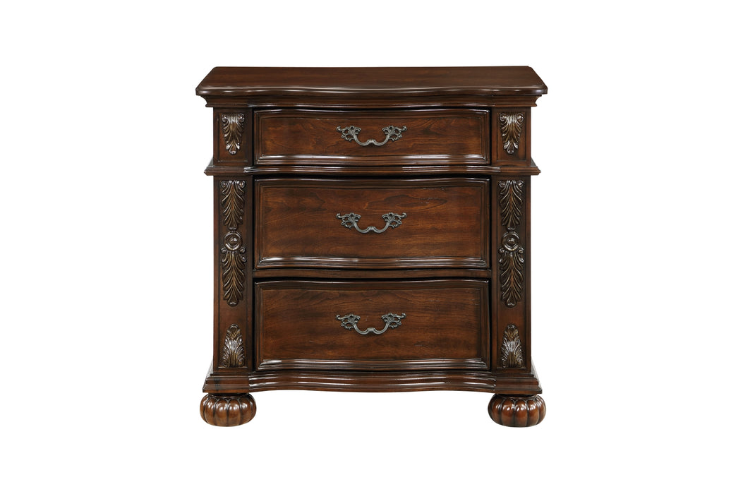 Homelegance - Adelina 3 Piece Cal King Bedroom Set in Cherry - 1468K-1CK-3SET - GreatFurnitureDeal