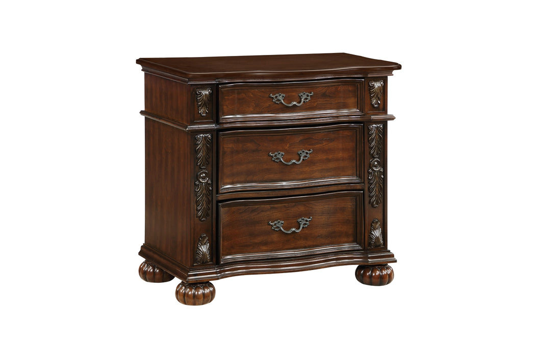 Homelegance - Adelina 3 Piece Cal King Bedroom Set in Cherry - 1468K-1CK-3SET - GreatFurnitureDeal