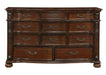 Homelegance - Adelina 11 Drawer Dresser in Cherry - 1468-5 - GreatFurnitureDeal