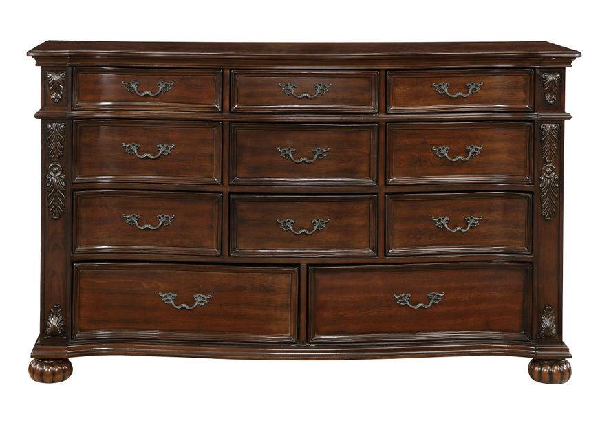 Homelegance - Adelina 4 Piece Cal King Bedroom Set in Cherry - 1468K-1CK-4 - GreatFurnitureDeal