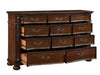 Homelegance - Adelina 11 Drawer Dresser in Cherry - 1468-5 - GreatFurnitureDeal