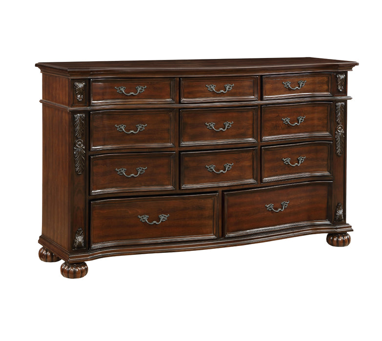 Homelegance - Adelina 11 Drawer Dresser in Cherry - 1468-5 - GreatFurnitureDeal