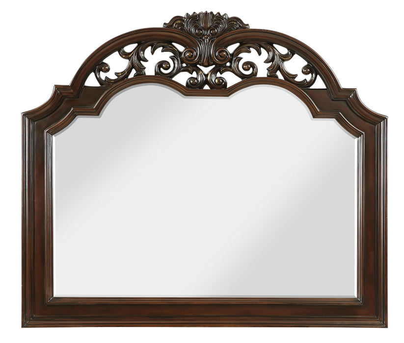 Homelegance - Adelina 4 Piece Cal King Bedroom Set in Cherry - 1468K-1CK-4 - GreatFurnitureDeal