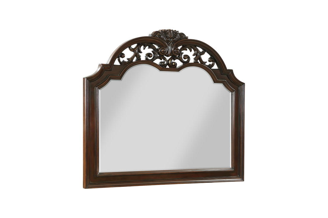 Homelegance - Adelina 4 Piece Cal King Bedroom Set in Cherry - 1468K-1CK-4 - GreatFurnitureDeal