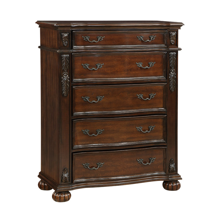 Homelegance - Adelina 5 Drawer Chest in Cherry - 1468-9 - GreatFurnitureDeal