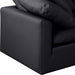 Meridian Furniture - Indulge 140" Black Vegan Leather Upholstered 5pc. Sectional - 146Black-Sec5A - GreatFurnitureDeal