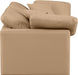 Meridian Furniture - Indulge 70" Tan Vegan Leather Upholstered 2pc. Loveseat - 146Tan-S70 - GreatFurnitureDeal