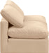 Meridian Furniture - Indulge 70" Beige Velvet Upholstered 2pc. Armless Loveseat - 147Beige-S2 - GreatFurnitureDeal