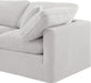 Meridian Furniture - Indulge 105" Cream Velvet Upholstered 4pc. Sectional - 147Cream-Sec4A - GreatFurnitureDeal
