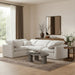 Meridian Furniture - Indulge 105" Cream Velvet Upholstered 4pc. Sectional - 147Cream-Sec4C - GreatFurnitureDeal