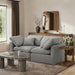 Meridian Furniture - Indulge 70" Grey Velvet Upholstered 2pc. Loveseat - 147Grey-S70 - GreatFurnitureDeal