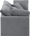 Meridian Furniture - Indulge 70" Grey Velvet Upholstered 2pc. Loveseat - 147Grey-S70 - GreatFurnitureDeal