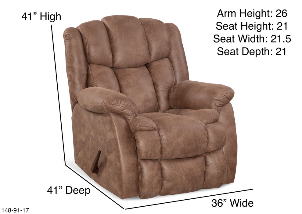 Motion Ease - Nash Rocker Recliner in Tan - 148-91-17 - GreatFurnitureDeal