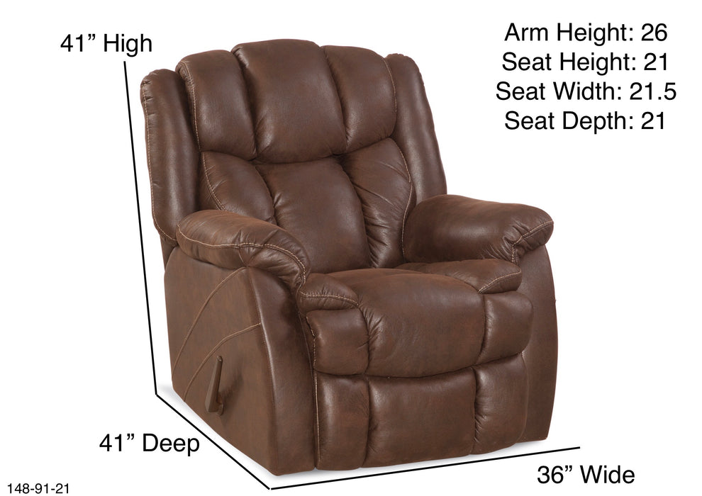 Motion Ease - Nash Rocker Recliner in Chocolate - 148-91-21 - GreatFurnitureDeal